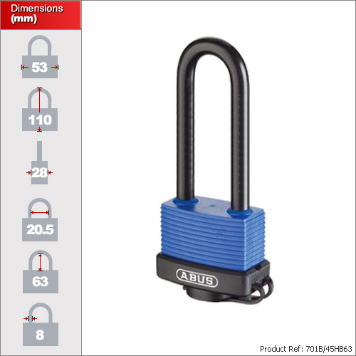 Long shackle outlet weatherproof combination padlock