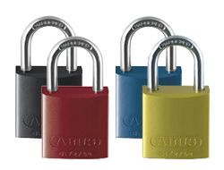 Coloured Aluminium Master Keyed Padlocks