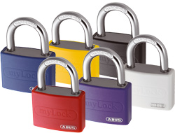 Vinyl Coated Aluminium Padlocks (keyed alike)