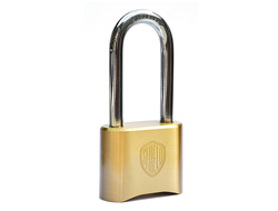 Long Shackle Heavy Duty Brass Combination Padlock