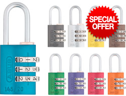 Coloured Combination Padlocks