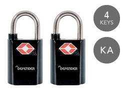 Defender Keyed TSA Padlocks 