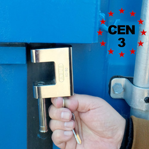 Hardened Steel Container / Shutter Padlock