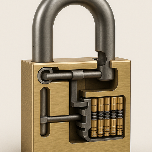 What are the parts of a padlock?