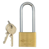 Cisa 22011 KD Long Shackle Brass Padlock
