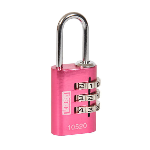 Kasp 105 Coloured Combination Padlock Padlock Nothing But Padlocks 20mm Pink