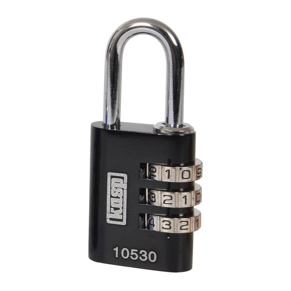 Kasp 105 Coloured Combination Padlock Padlock Nothing But Padlocks 30mm Black
