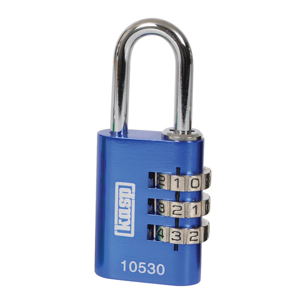 Kasp 105 Coloured Combination Padlock Padlock Nothing But Padlocks 30mm Blue