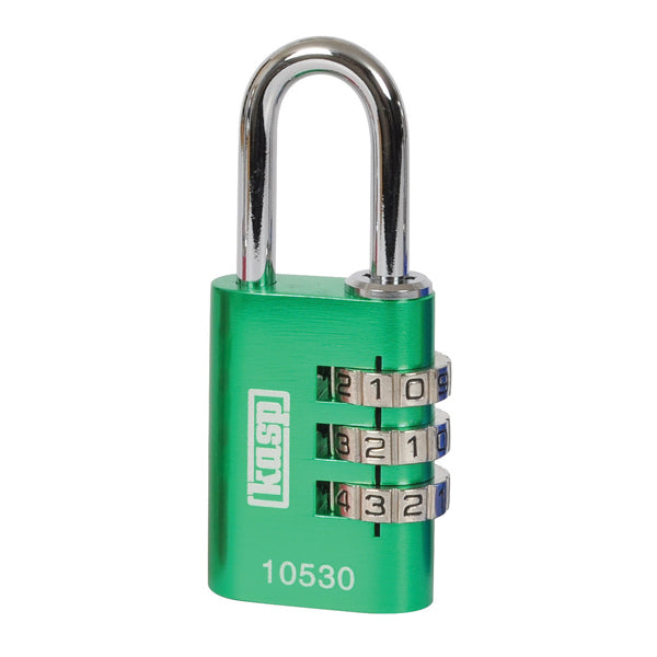Kasp 105 Coloured Combination Padlock Padlock Nothing But Padlocks 30mm Green