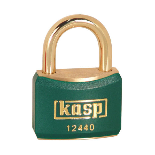 Kasp 124 Coloured Brass Padlock Padlock Nothing But Padlocks Green Keyed Alike