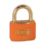 Kasp 124 Coloured Brass Padlock Padlock Nothing But Padlocks Orange Keyed Alike