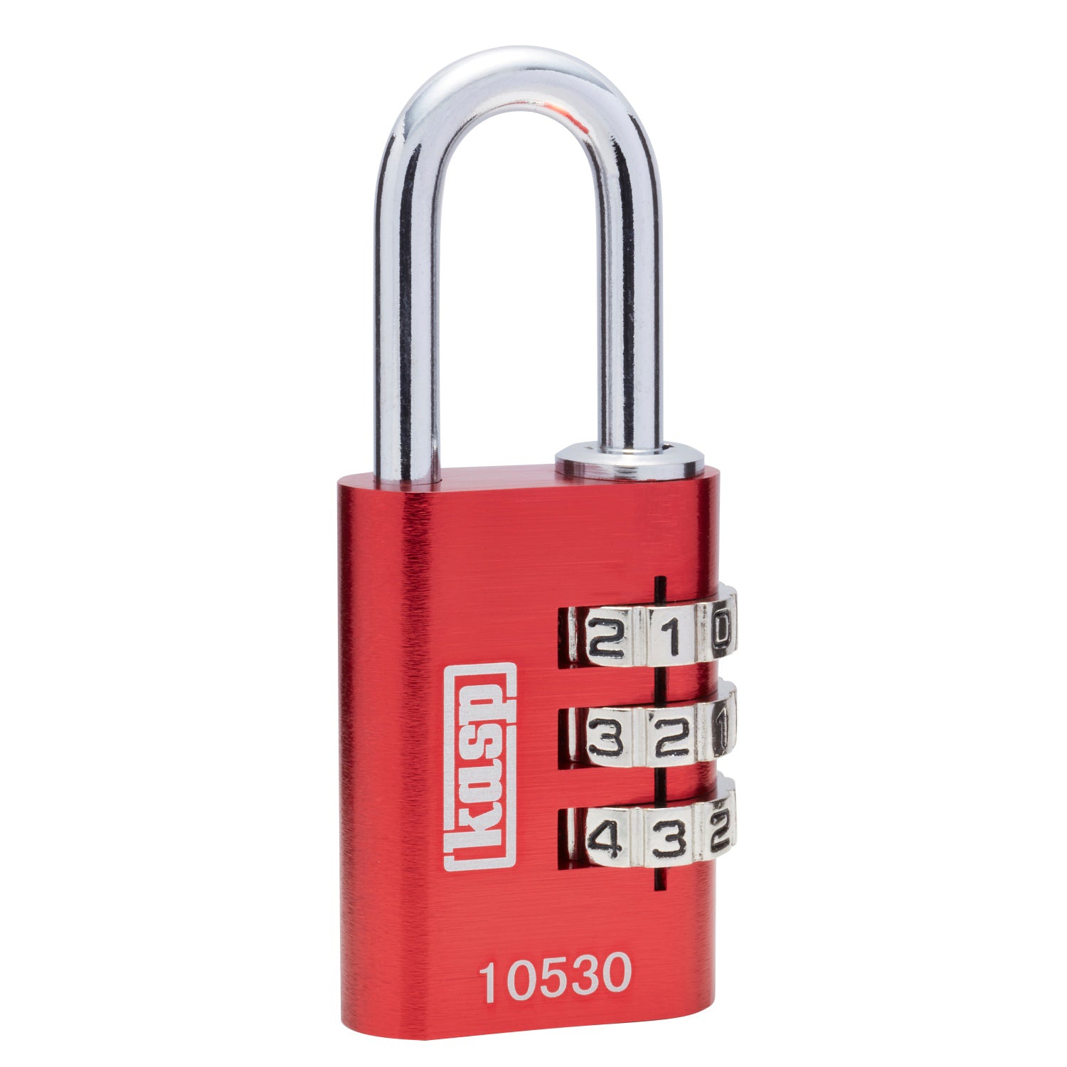 Kasp 105 Coloured Combination Padlock Padlock Nothing But Padlocks 30mm Red