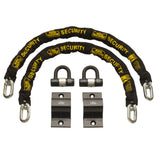 Burg-Wächter 12mm Duo Chain, Lock & Ground Anchor Security Kit - Keyed Alike