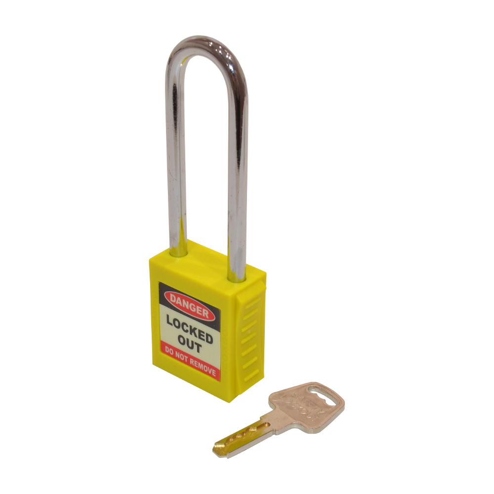 ASEC Safety Lockout Tagout Padlock Long Shackle