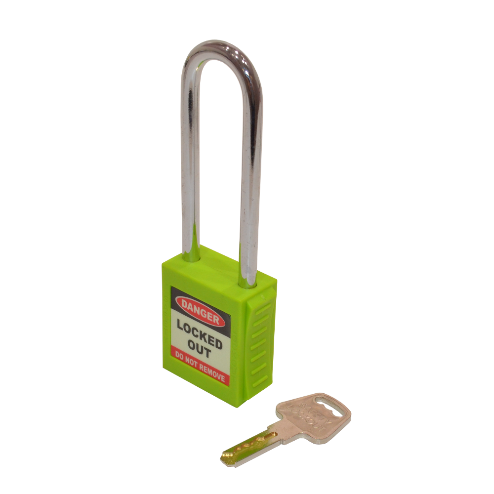 ASEC Safety Lockout Tagout Padlock Long Shackle