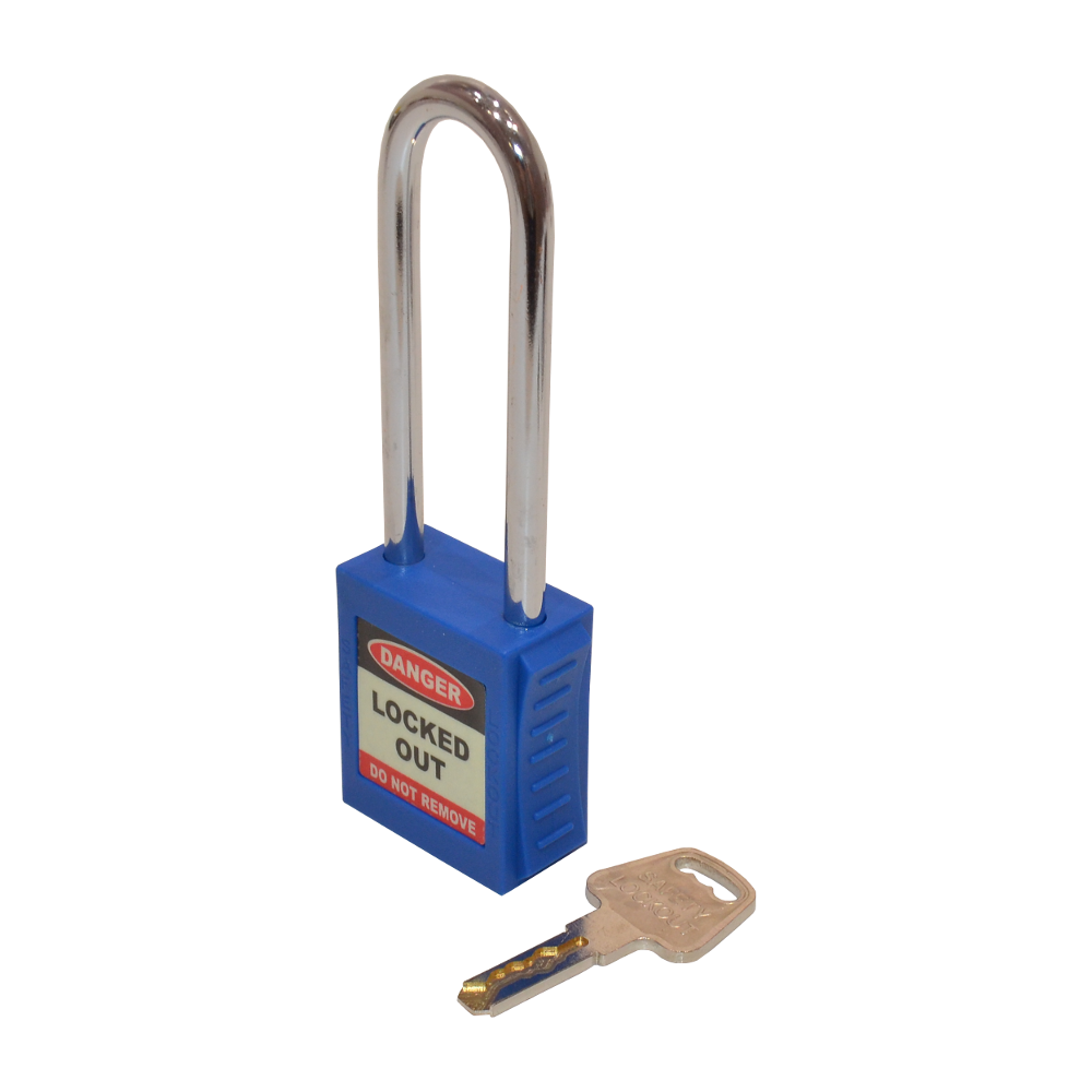 ASEC Safety Lockout Tagout Padlock Long Shackle