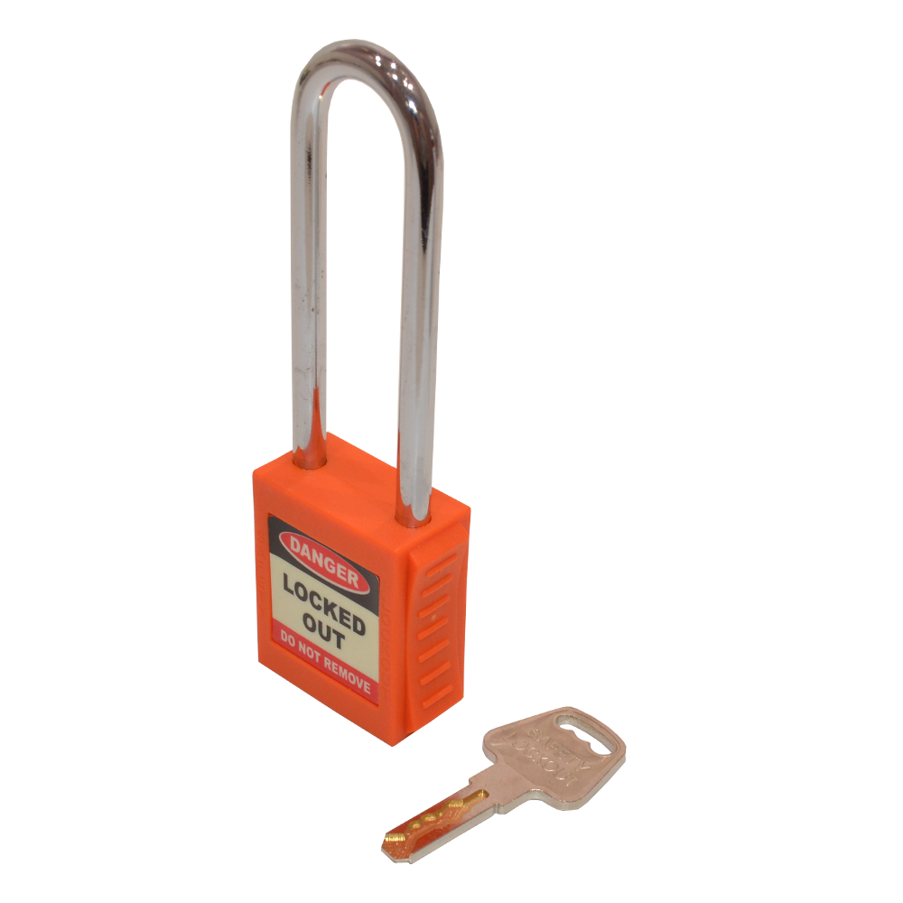 ASEC Safety Lockout Tagout Padlock Long Shackle