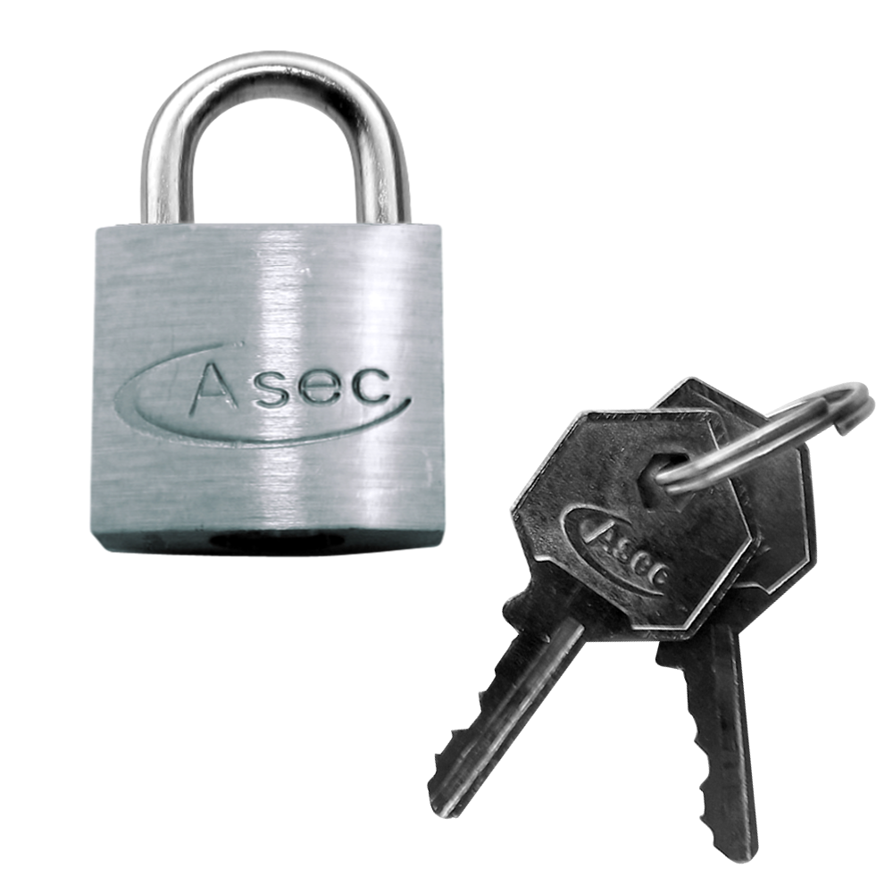 ASEC Chrome Finish Padlock