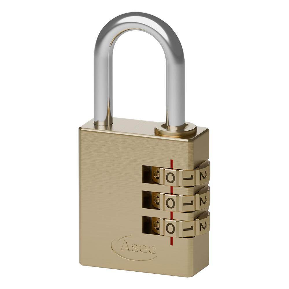 ASEC Brass Combination Padlock