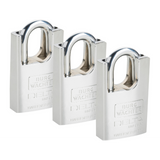 Burg-Wächter Delta 660 Closed Shackle Padlock - Keyed Alike 3 Pack