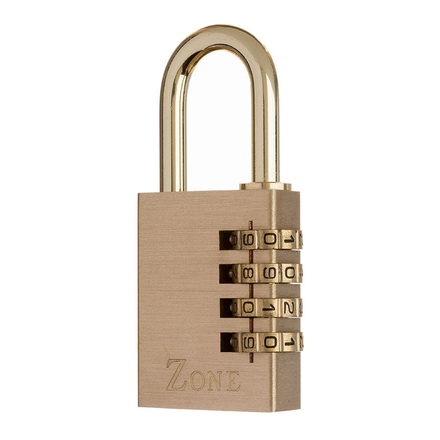 Zone Brass Combination Padlock Nothing But Padlocks 40mm Visi