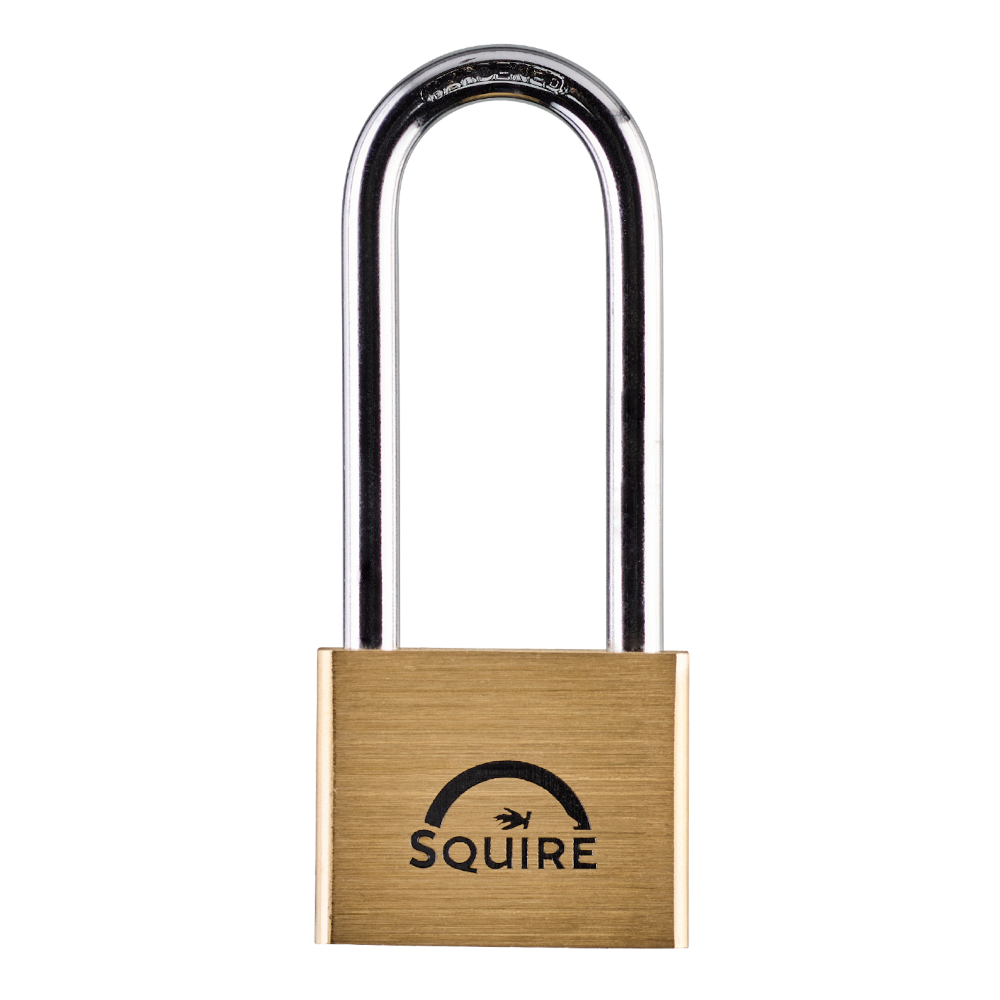 Squire Lion Brass Long Shackle Padlock