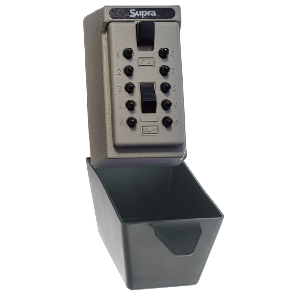 Supra 001409 Key Safe Complete With Cover Key Safe Nothing But Padlocks GRY Boxed