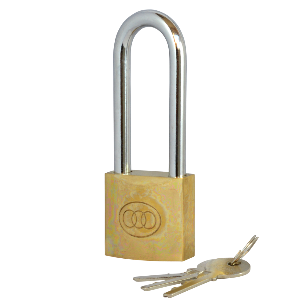 Tricircle 26 Series Brass Long Shackle Padlock