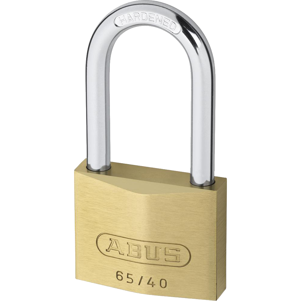ABUS 65 Series Long Shackle Brass Padlock