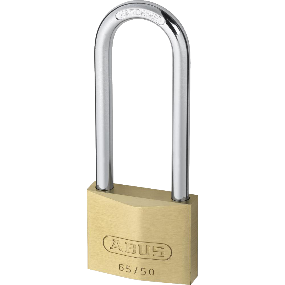 ABUS 65 Series Long Shackle Brass Padlock