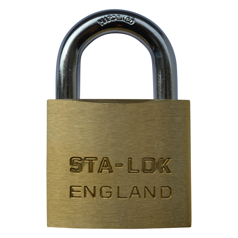 B & G STA-LOCK C Series Brass Padlock - Steel Shackle