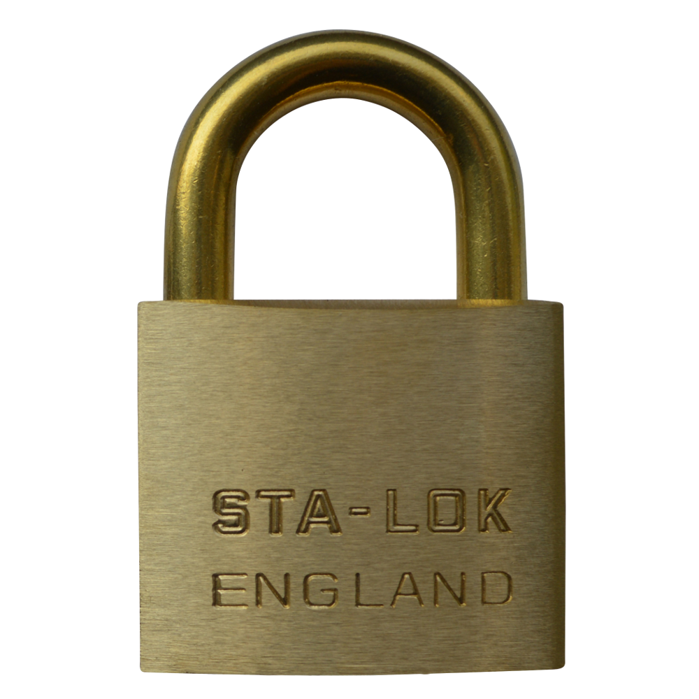 B & G STA-LOCK C Series Brass Padlock - Brass Shackle