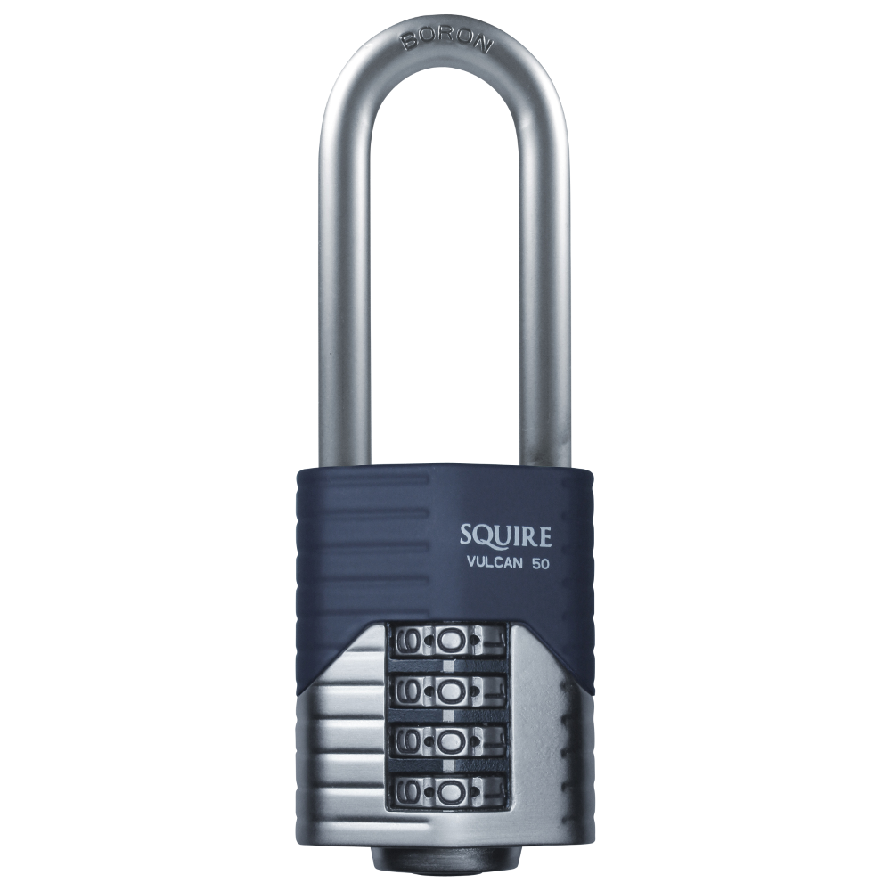 Squire Vulcan Long Boron Shackle Combination Padlock