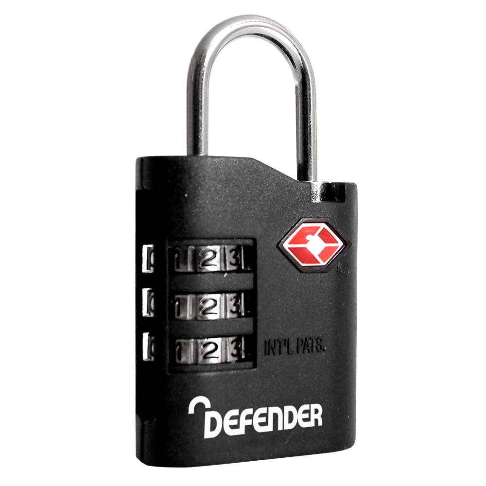Defender TSA Travel Sentry Padlock - Combi Locking
