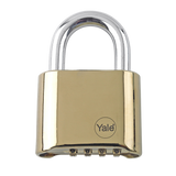 Yale Y126 50mm Brass Combination Padlock