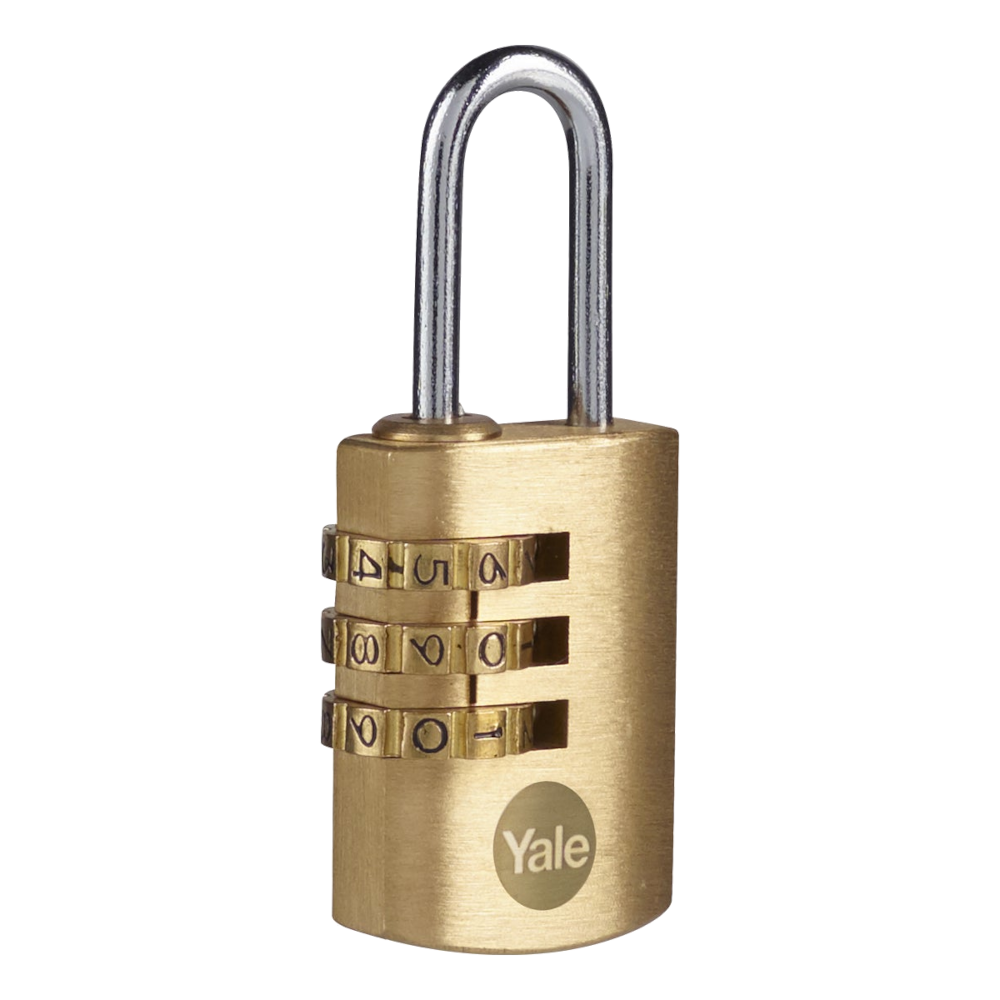 Yale Y150B Brass Combination Padlock