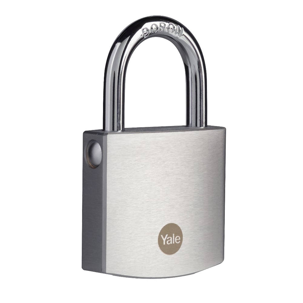 Yale Y120B Brass Padlock with Chrome Finish