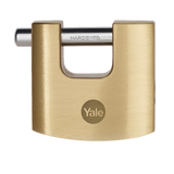 Yale 114B Brass Shutter Padlock