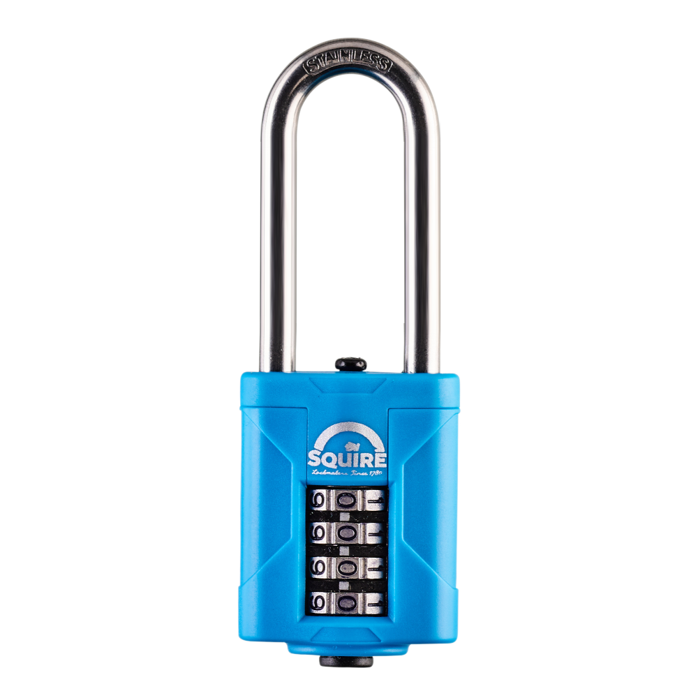Squire CP40S & CP50S All-Weather Long Shackle Combination Padlock