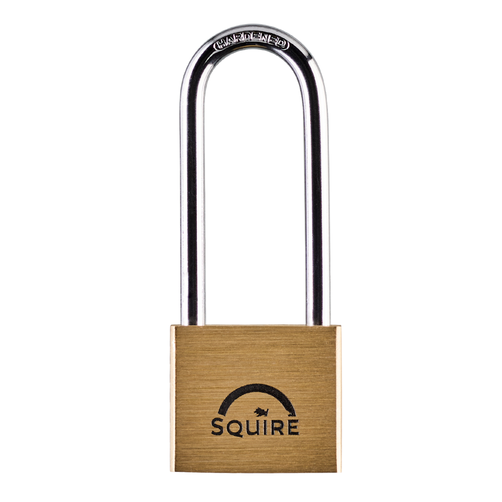 Squire Lion Brass Long Shackle Padlock