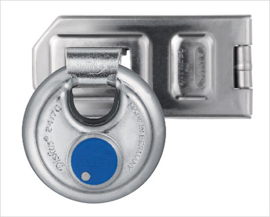 Discus Padlock on Hasp