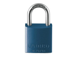 Blue Aluminium Padlock 40mm