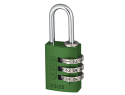 Green Aluminium Combination Padlock 20mm