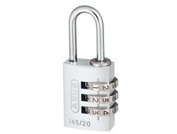 Silver Aluminium Combination Padlock 20mm