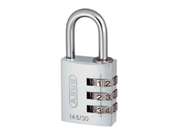 Silver Aluminium Combination Padlock 30mm