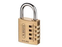 Brass combination padlock 40mm