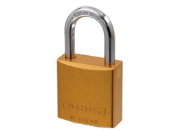 Orange Aluminium Padlock 40mm