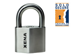 Keyed Alike Alarm Padlock short shackle