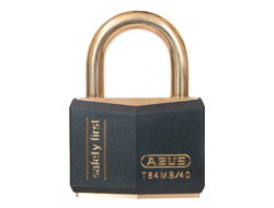 Keyed Alike Safety Padlock Black