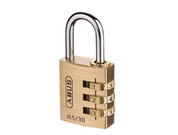 Brass combination padlock 30mm